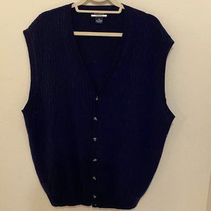 Jos.A.Bank 100% cashmere vneck cardigan vest